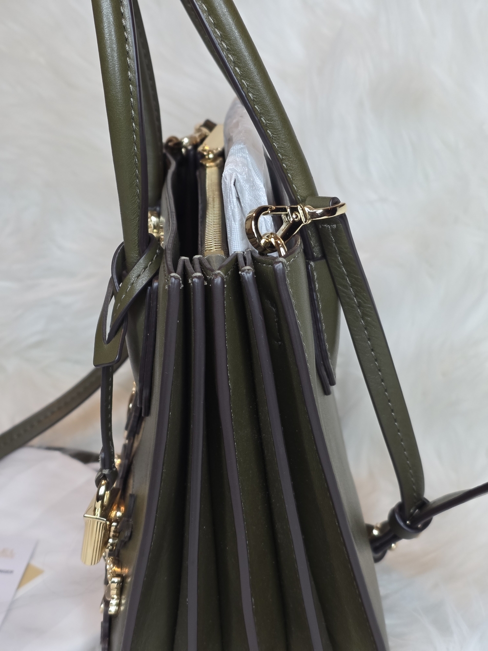 MICHAEL MICHAEL KORS Mercer  Butterfly Appliqué SatchelCrossbody NWT Retail $358 - Picture 11 of 14
